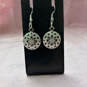 Silvertone Dangle Earrings